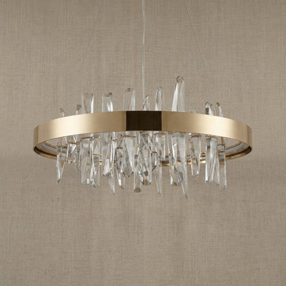 Nora Round Crystal Pendant Light - dark (2)