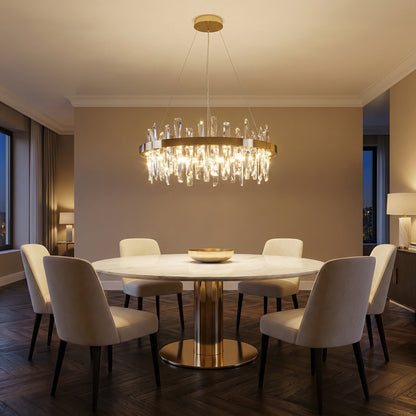 Nora Round Crystal Pendant Light - scene 1 (3)