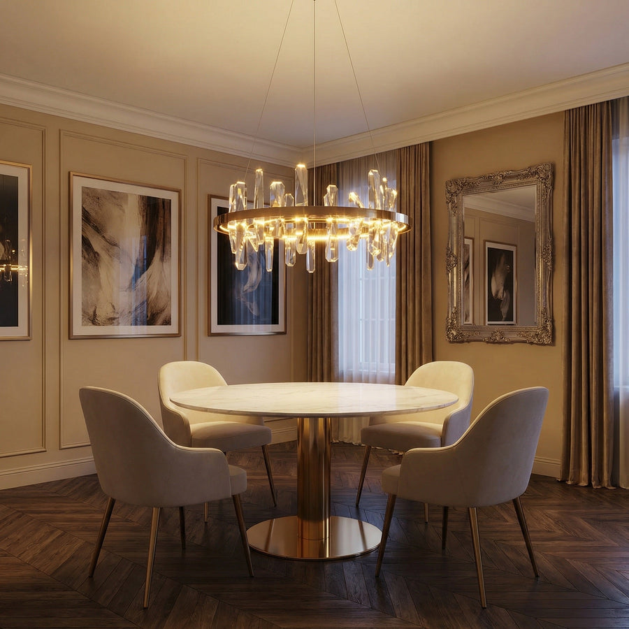 Mira Ring Crystal Chandelier - scene 1 (2)
