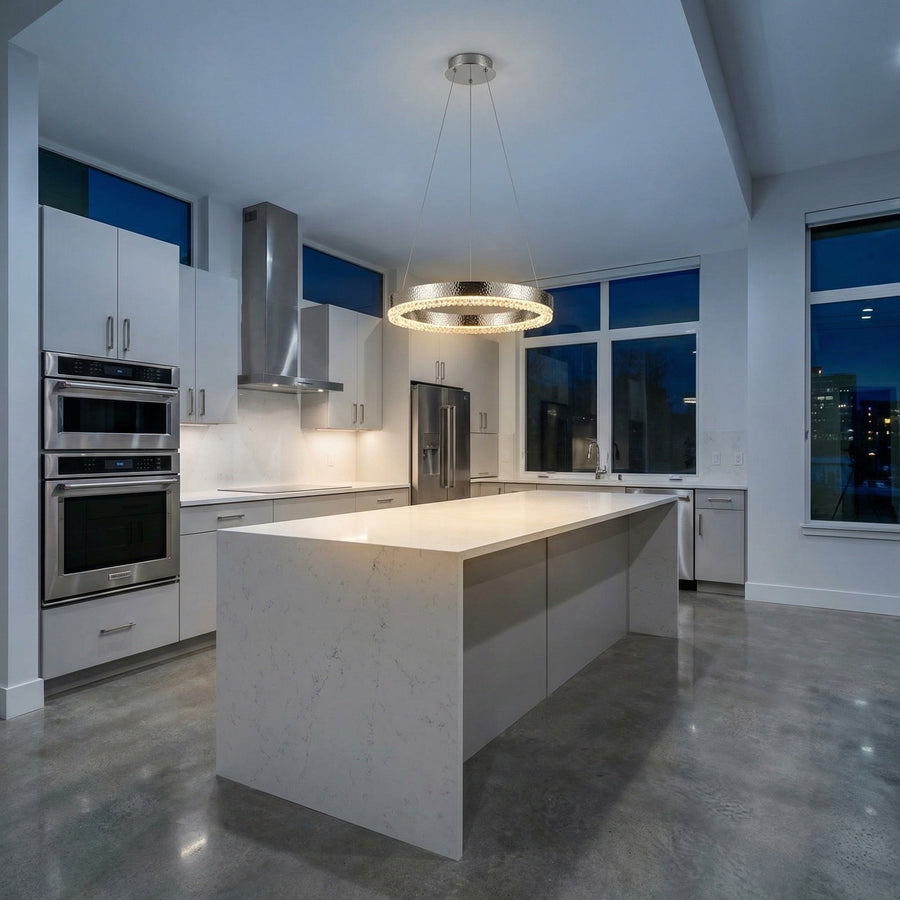 Hudson Crystal Modern Pendant Light - scene 1