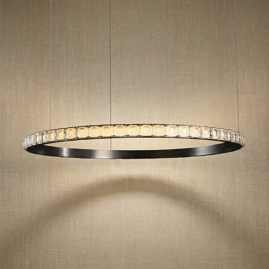 Drake Single-Ring Crystal Chandelier (2)
