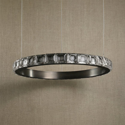 Drake Single-Ring Crystal Chandelier - dark (3)