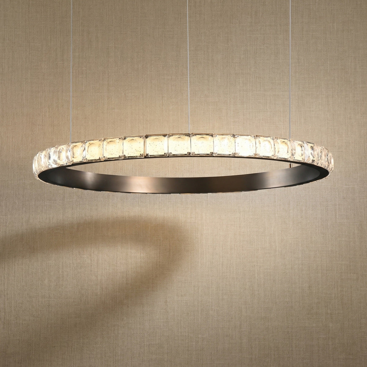 Drake Single-Ring Crystal Chandelier (4)