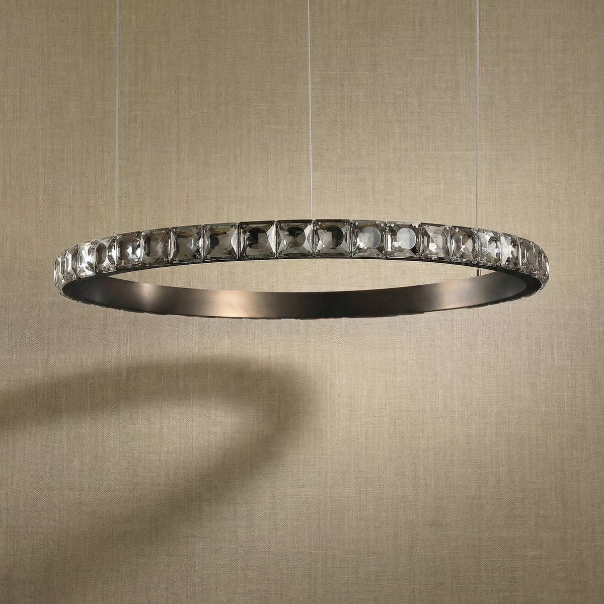 Drake Single-Ring Crystal Chandelier - dark (4)