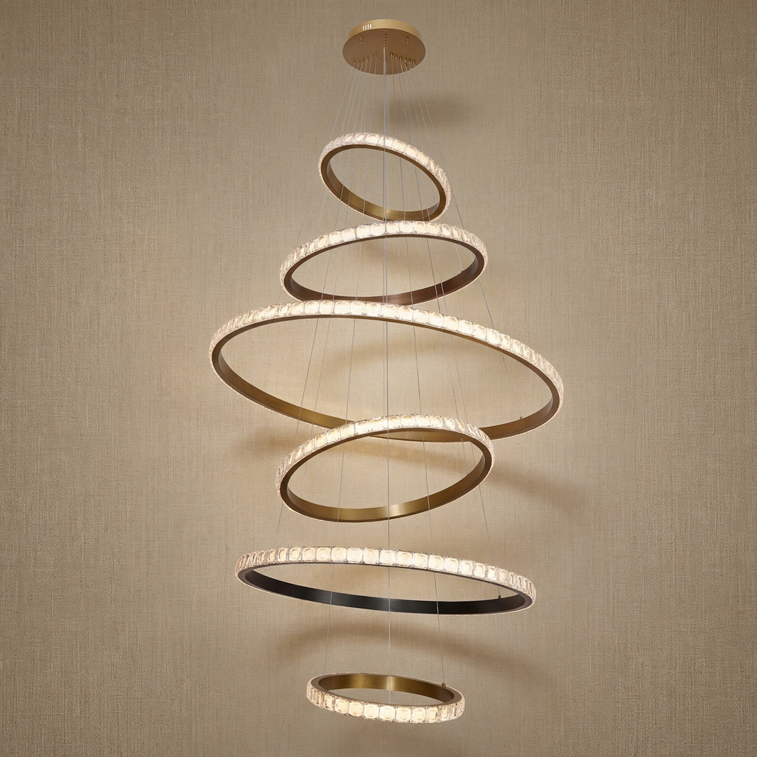 Drake Crystal Cascading Chandelier