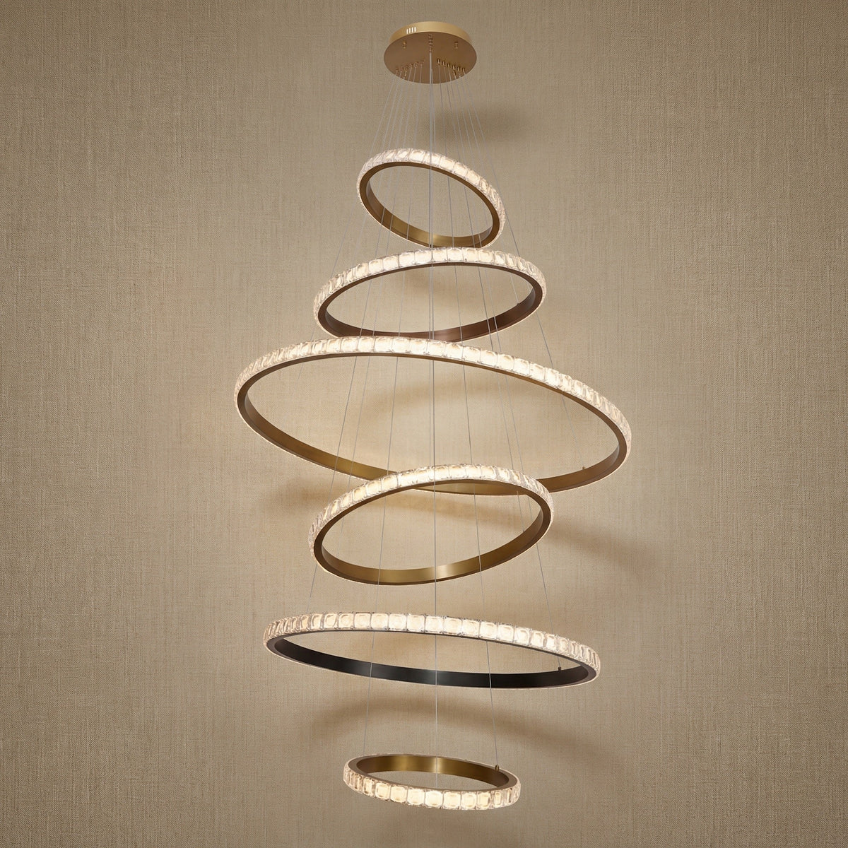 Drake Crystal Cascading Chandelier