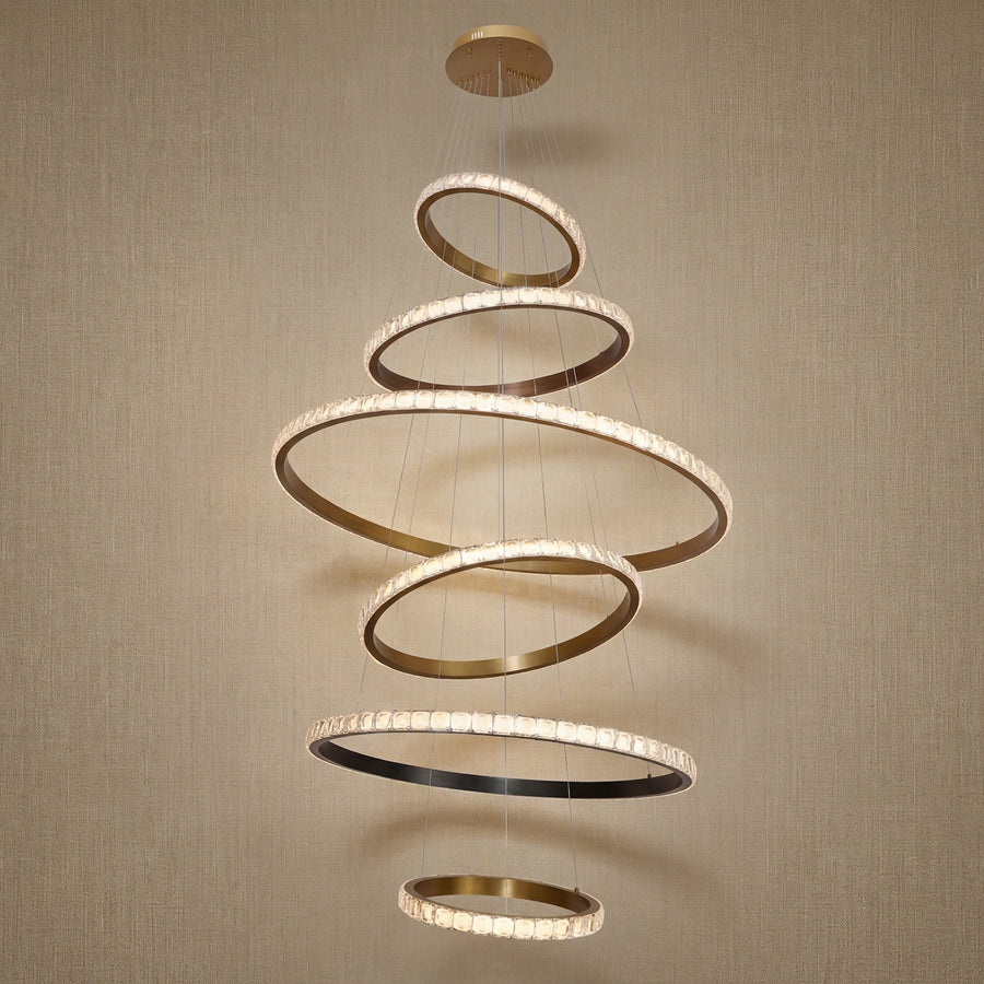 Drake Crystal Cascading Chandelier
