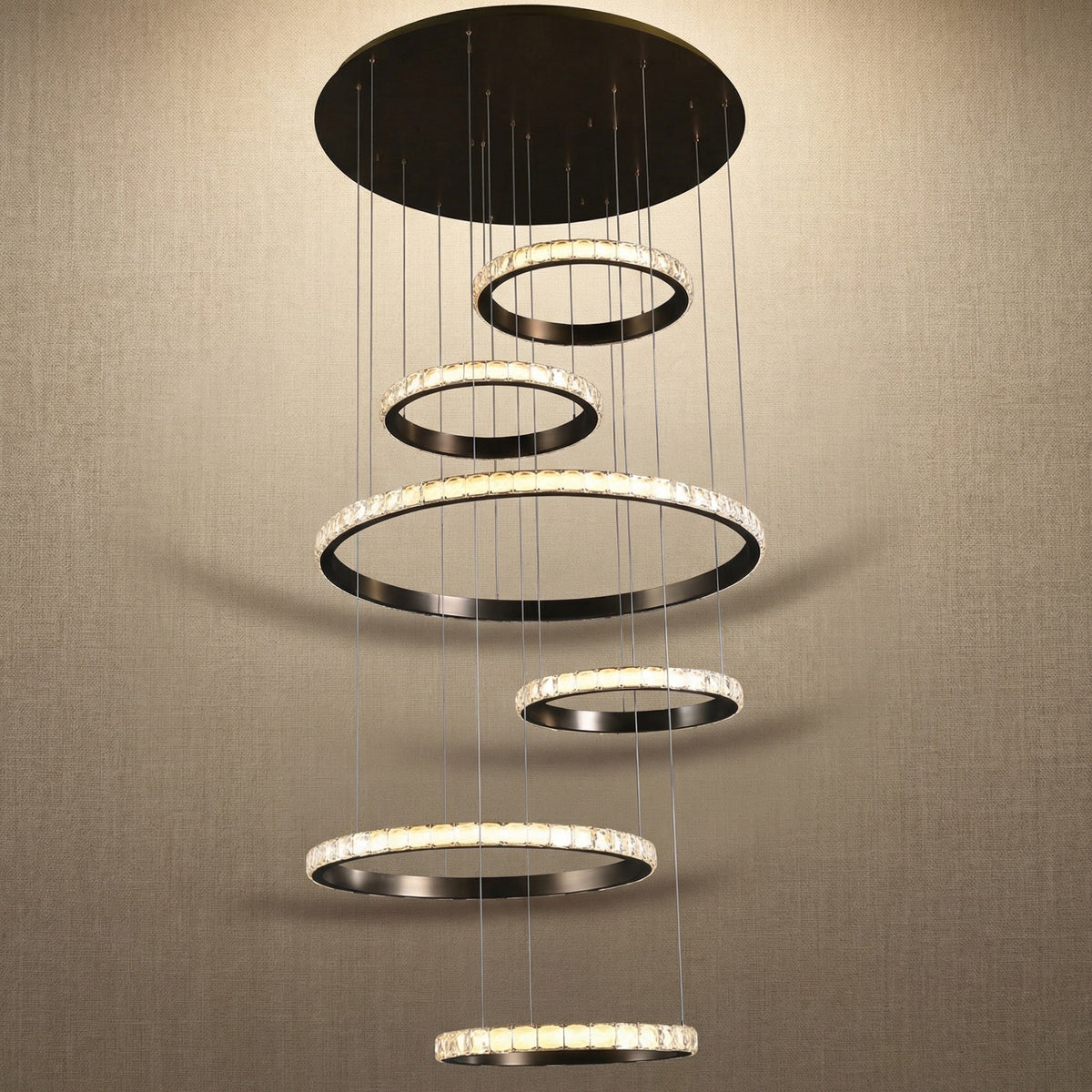 Drake Crystal Cascading Chandelier (2)