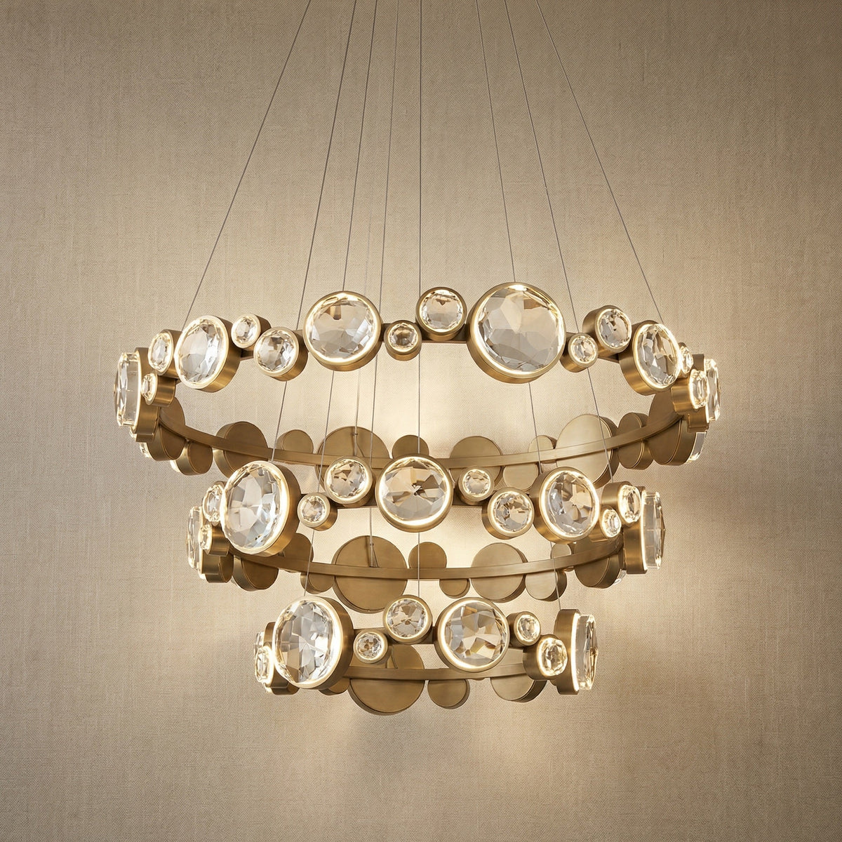 Eclipse Round Crystal Modern Chandelier (2)