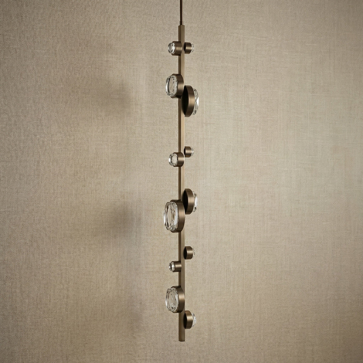 Eclipse Round Crystal Modern Chandelier - dark (3)
