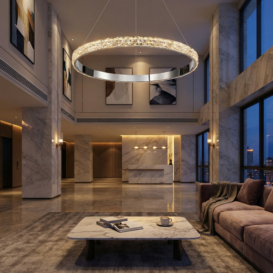 Vega Ring Crystal Chandelier - scene 3