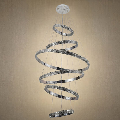 Vega Ring Crystal Chandelier - dark