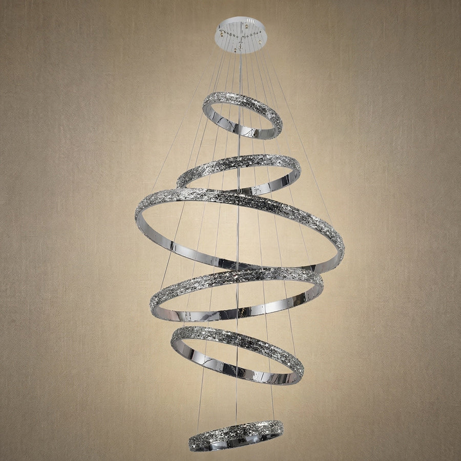 Vega Ring Crystal Chandelier - dark