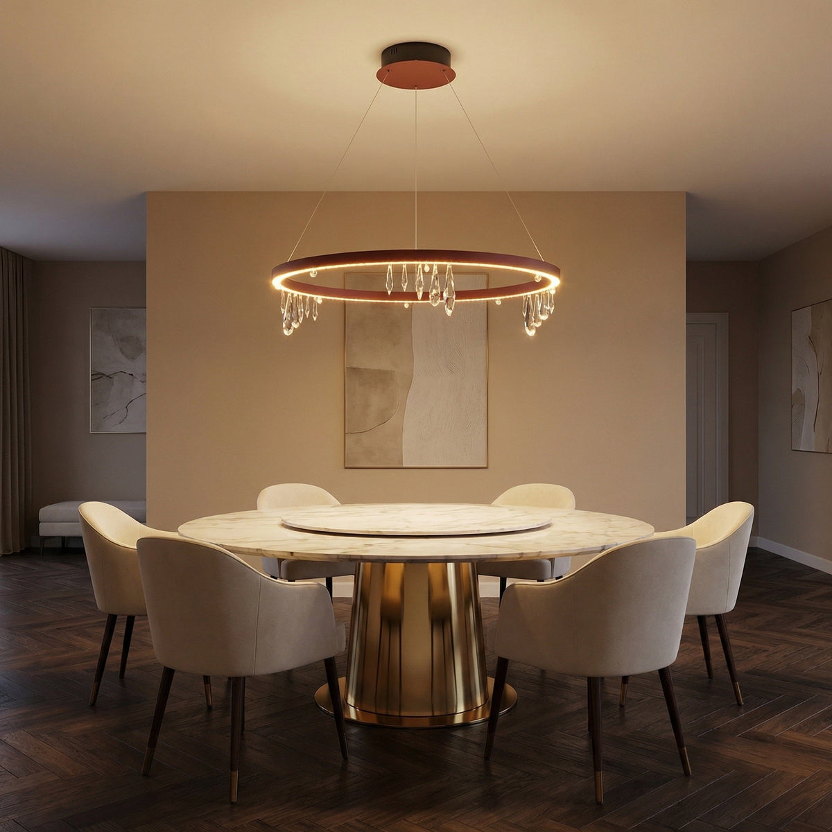 Orbit Crystal Chandelier - scene 1 (3)