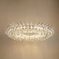 Aureola Round Crystal Chandelier