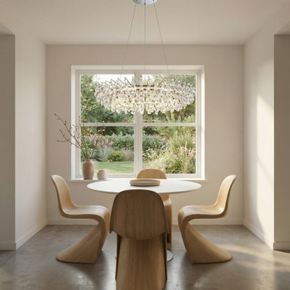Aureola Round Crystal Chandelier - scene 2