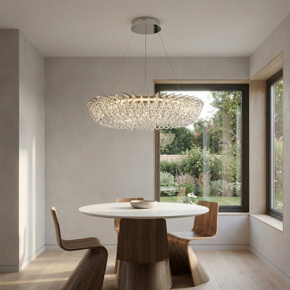 Stella Round Crystal Chandelier - scene 2