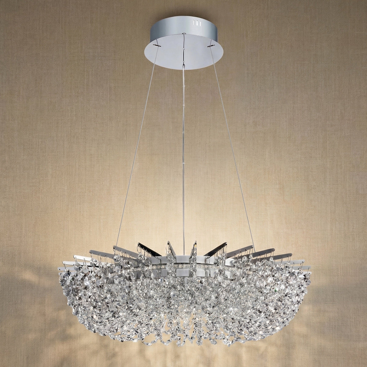 Stella Round Crystal Chandelier - dark (2)