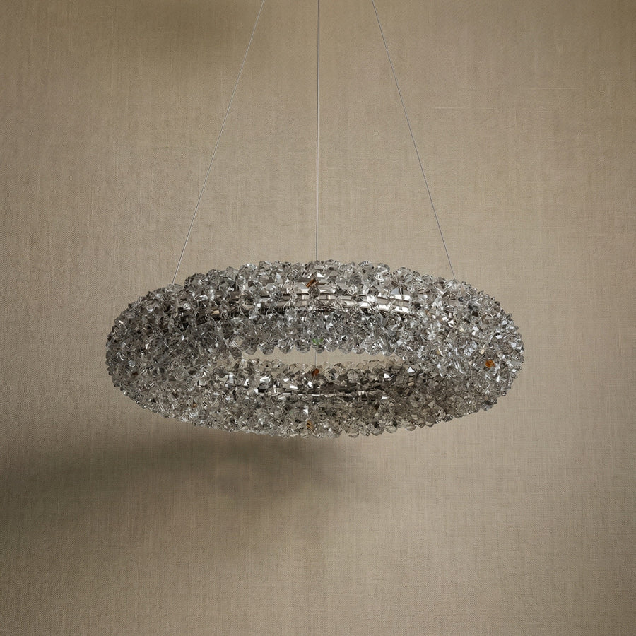 Lumina Crystal Pendant Chandelier - dark