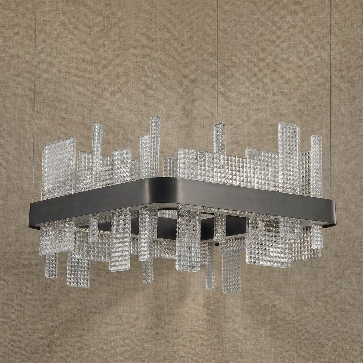 Lyra Glass Pendant Light 19.7" - dark