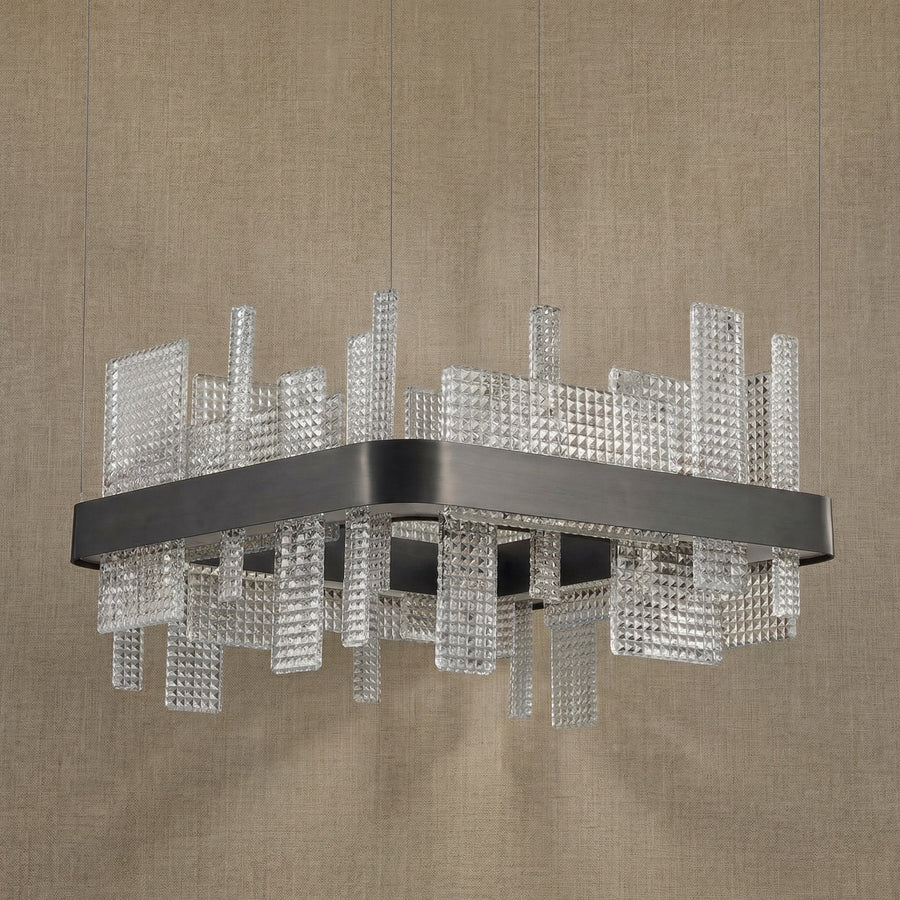 Lyra Glass Pendant Light 19.7" - dark