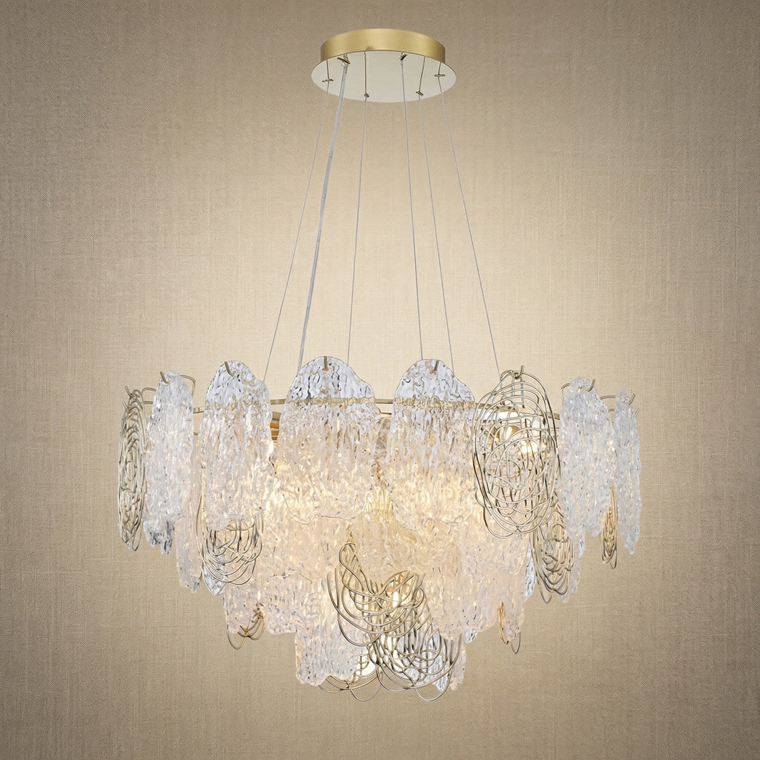 Filo Artisan Glass Round Chandelier