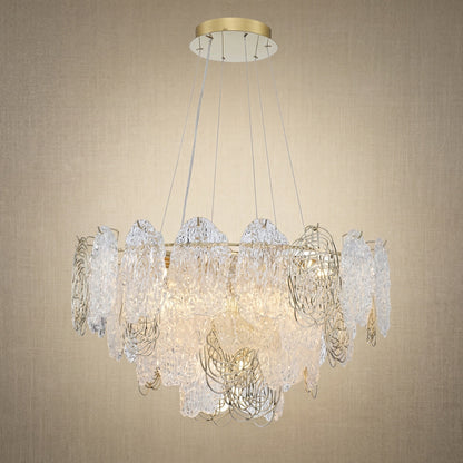 Filo Artisan Glass Round Chandelier