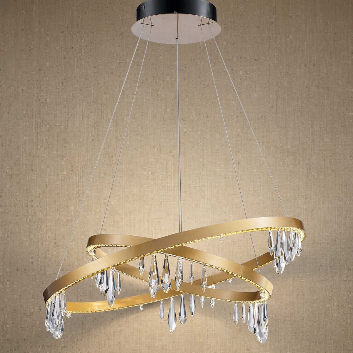 Orbit Crystal Ring Chandelier 31.5"