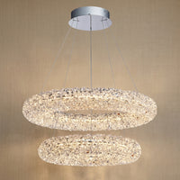 Lumina Halo Crystal Chandelier 31.5"