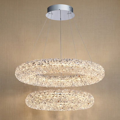Lumina Halo Crystal Chandelier 31.5"