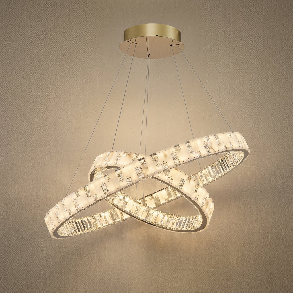 Ellery Crystal Galaxy Chandelier 37"