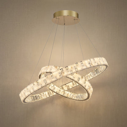 Ellery Crystal Galaxy Chandelier 37"