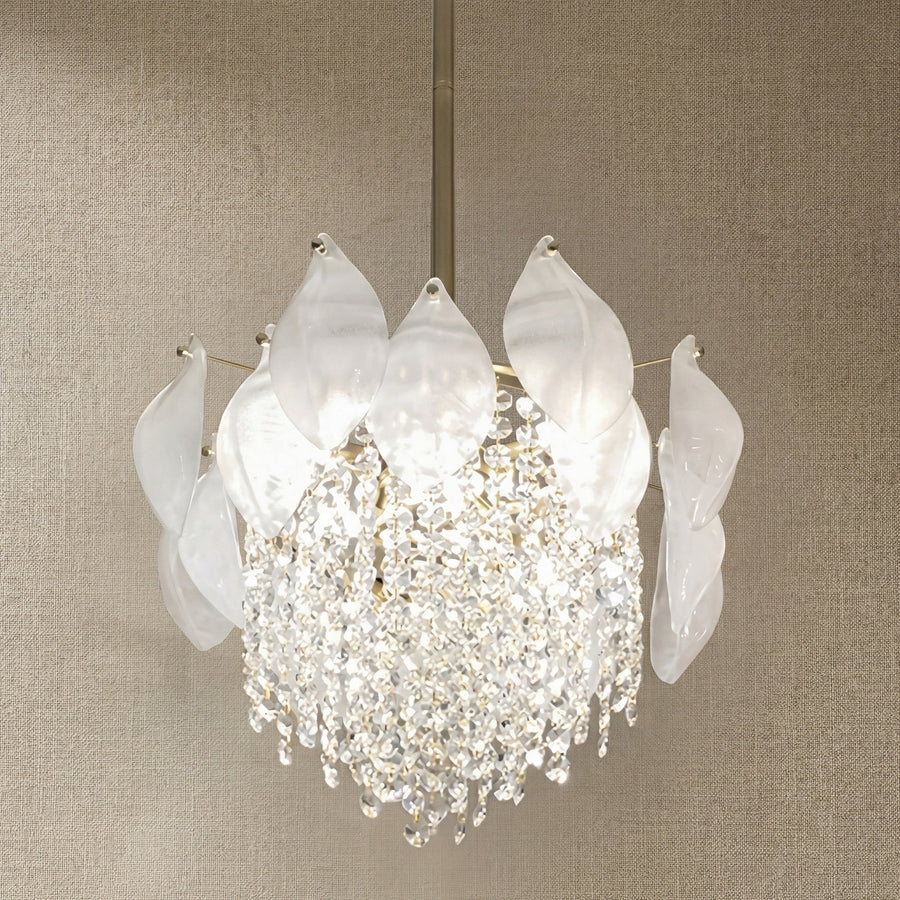Vivienne Frosted Glass & Crystal Chandelier (2)