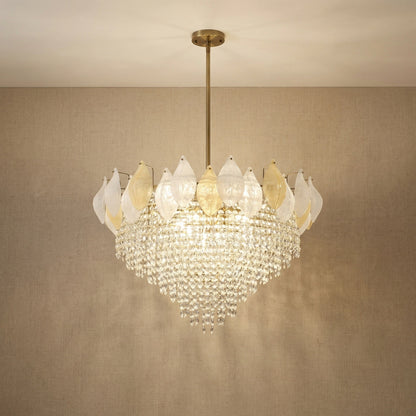 Vivienne Frosted Glass & Crystal Chandelier (3)