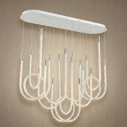 Dining Chandelier Contemporary in white