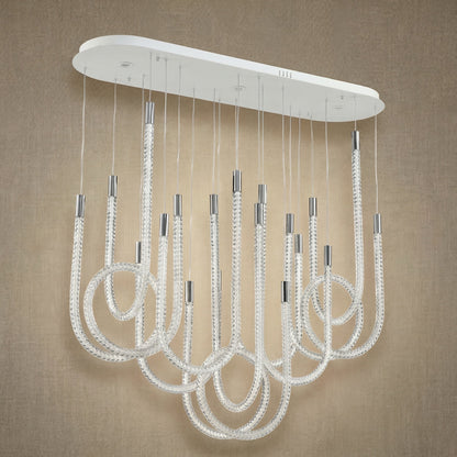 Dining Chandelier Contemporary in a dining room