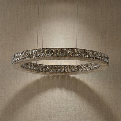 Vera Crystal and Alabaster Chandelier (2)