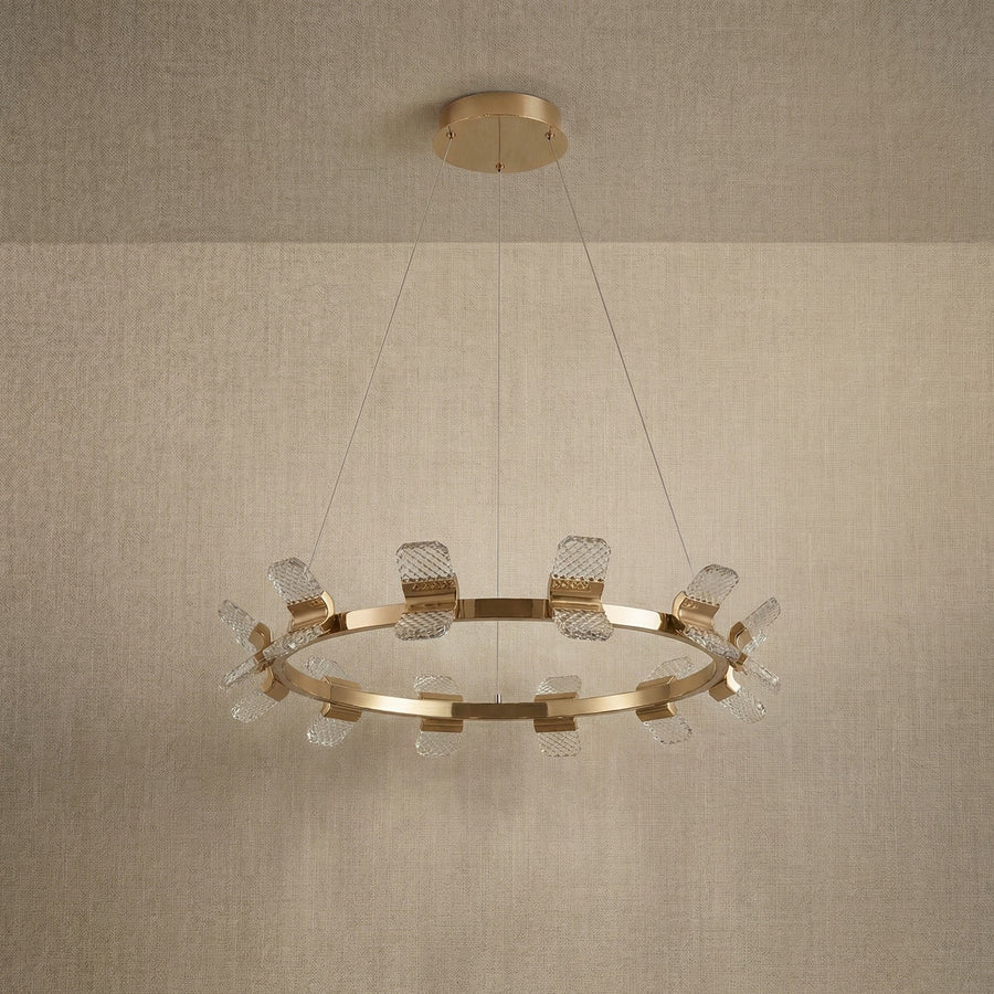 Ring Chandelier in a foyer