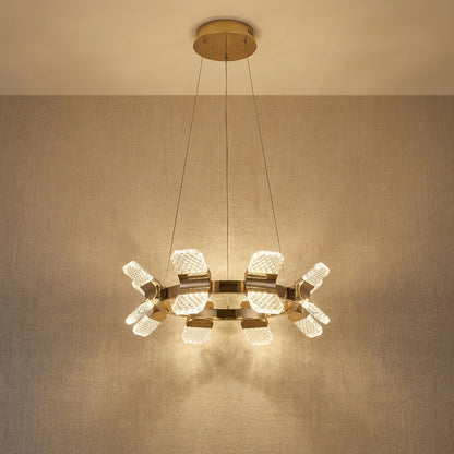 Living Room Contemporary Chandelier in a dining room