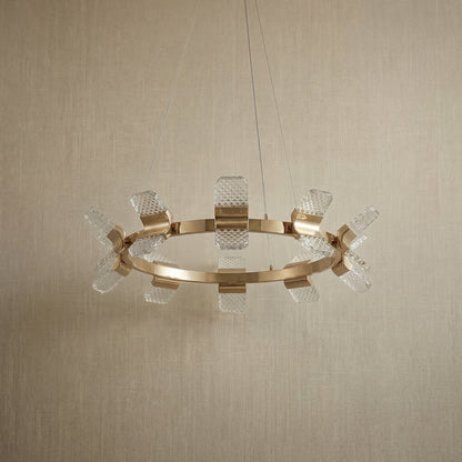 Ring Chandelier in a foyer