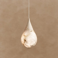 Hailey Alabaster Raindrop Pendant Lighting, Dining Table Pendant