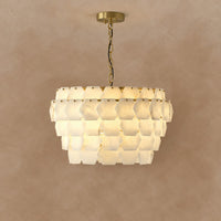 Hexa Cloud Alabaster Pendant Light 23.6" 31.5"