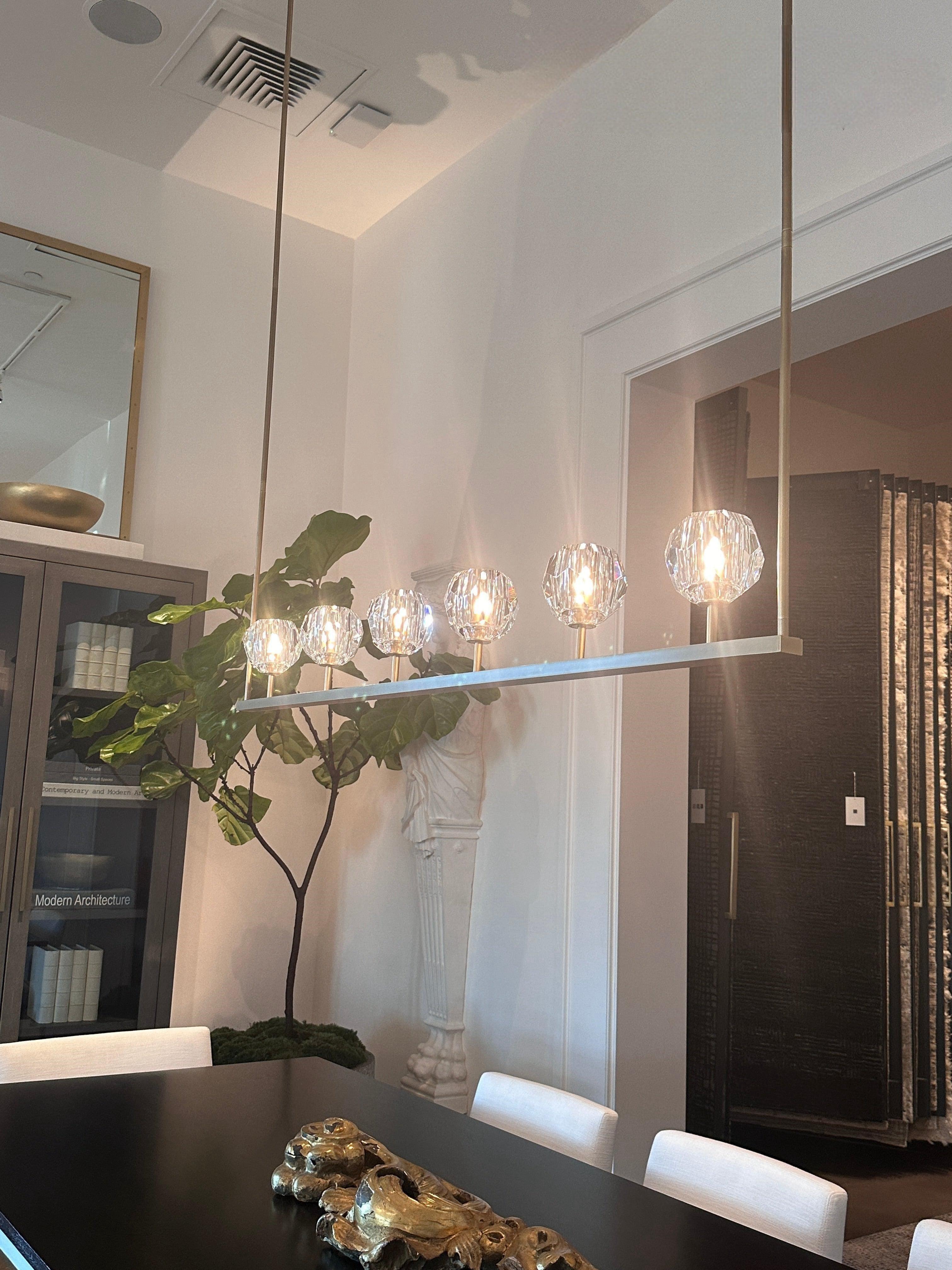 Bruma Ball Linear Chandelier 48” 60"