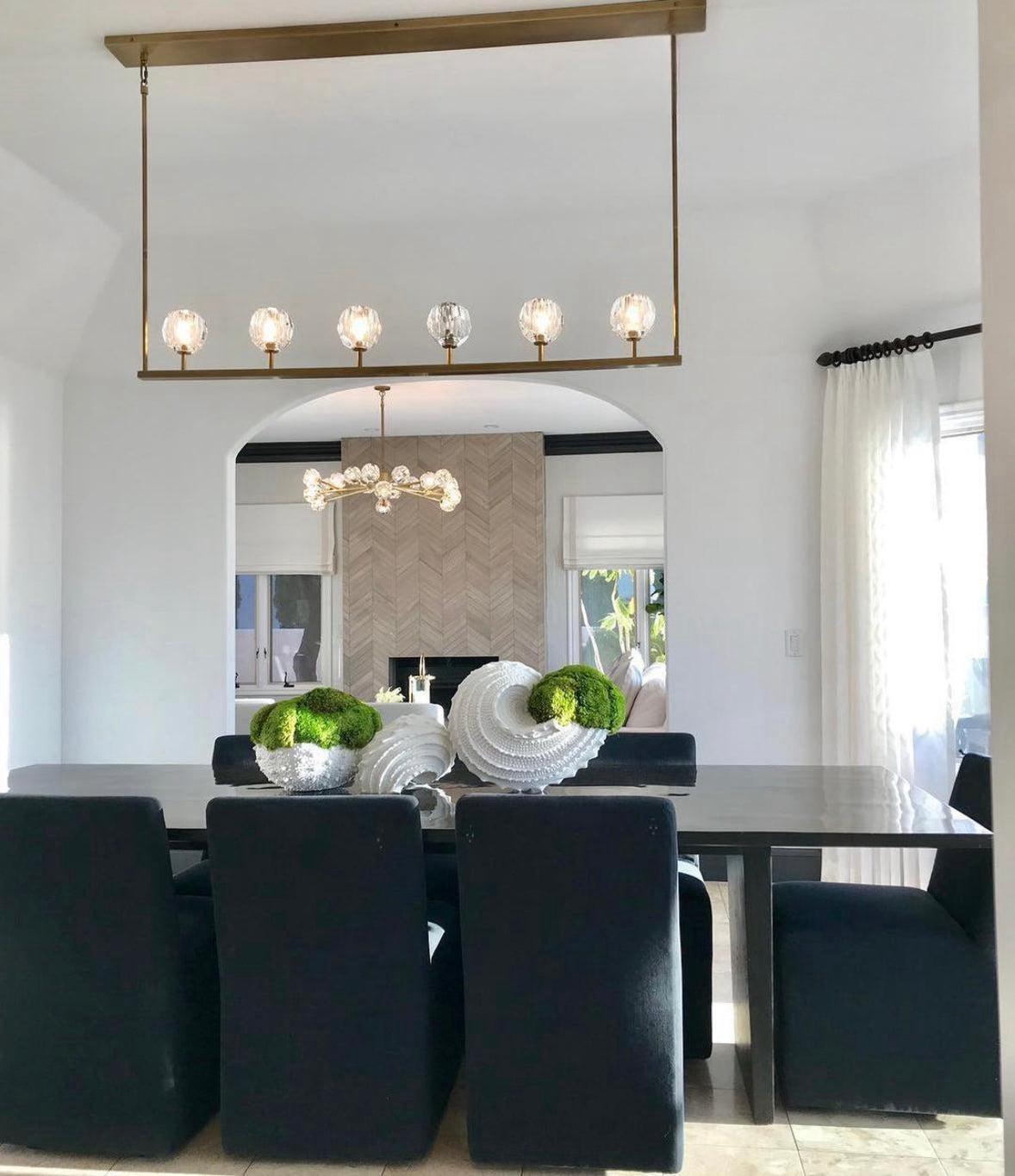 Bruma Ball Linear Chandelier 48” 60"