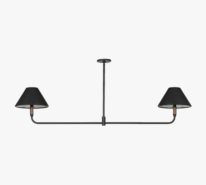 Hurstan Leather 2-Light Pendant 62"
