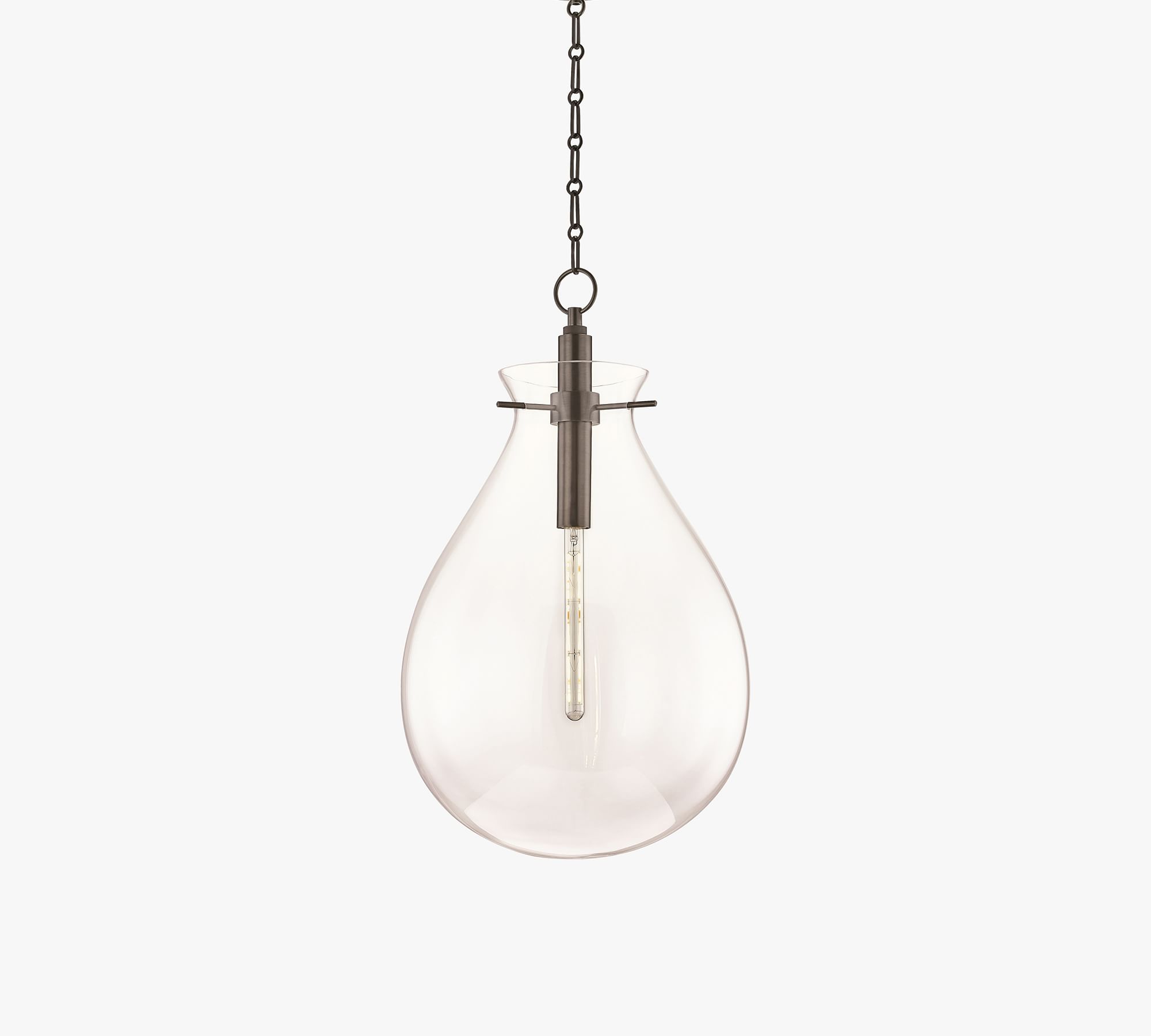 Mayla LED Glass Pendant 18"