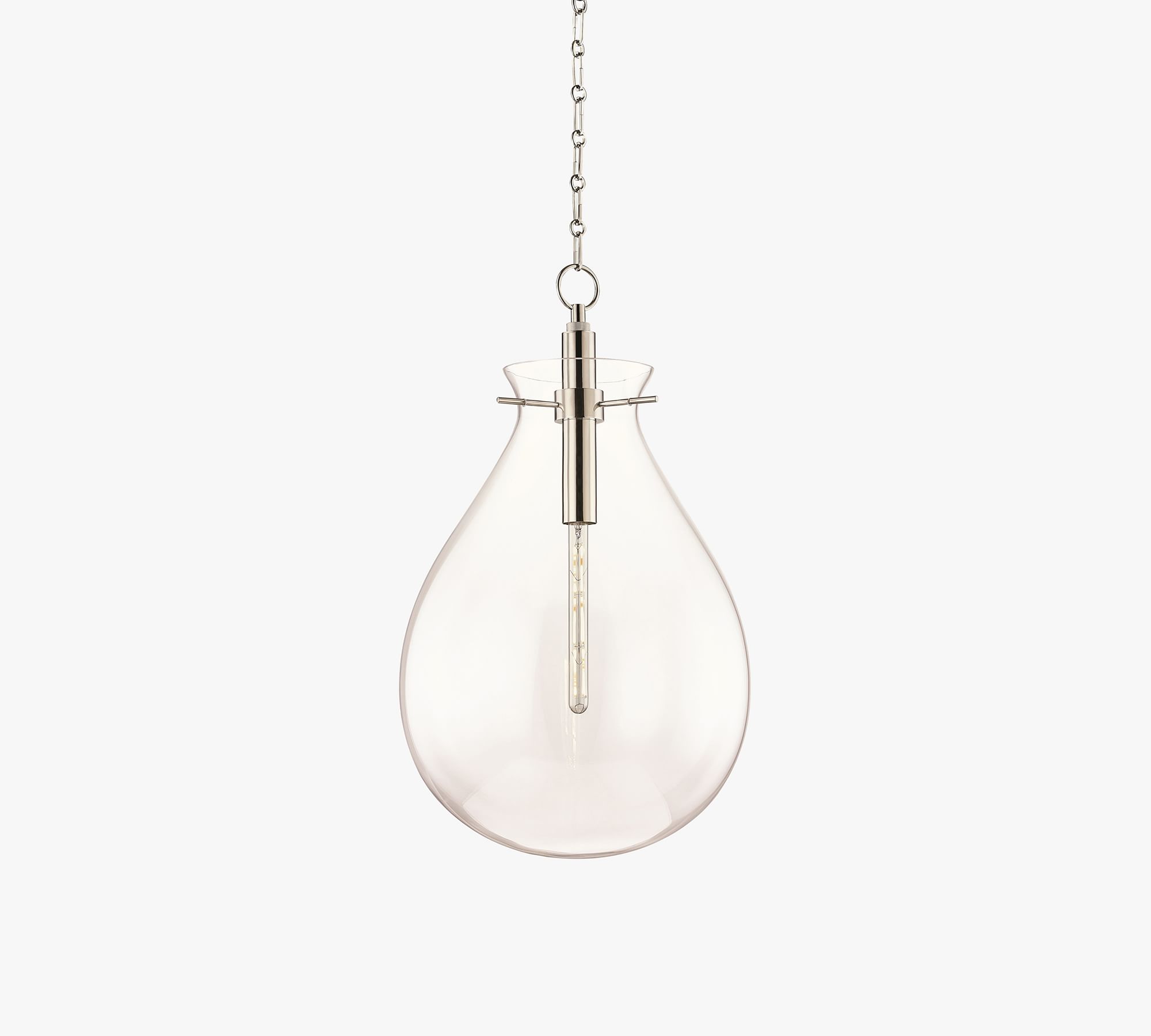 Mayla LED Glass Pendant 18"