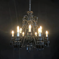 Inspired Lustre Black Crystal Lighting 12 Lights Chandelier