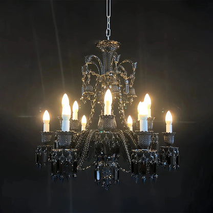 Inspired Lustre Black Crystal Lighting 12 Lights Chandelier