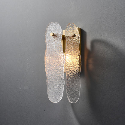 Ice Sculpture Glass Wall Sconce